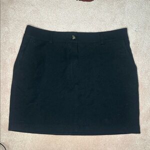 boohoo Black Mini Skirt Business Casual Pockets